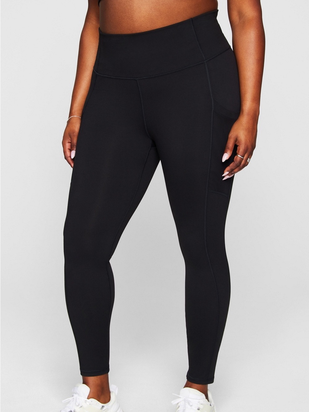 Fabletics PowerHold On-The-Go High-Waisted Legging Black Short 4X 22-24 New